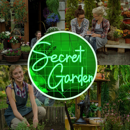 Secret Garden 5V USB LED Neon Sign - Budget Friendly