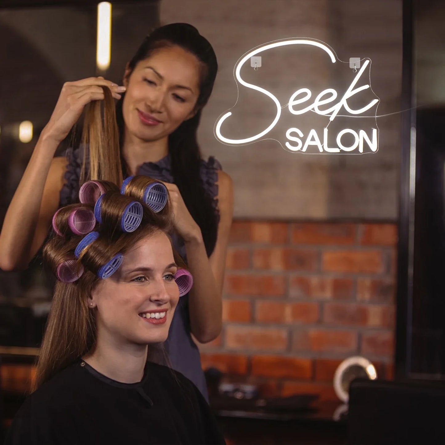 Seek SALON Letreiro de LED USB 5V - Econômico
