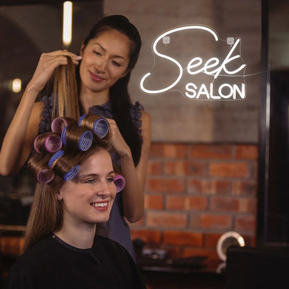 Seek SALON Letreiro de LED USB 5V - Econômico