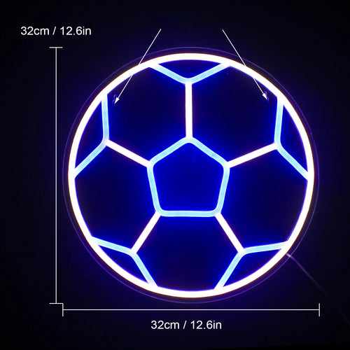 Futebol – letreiro de néon LED (5 V USB)