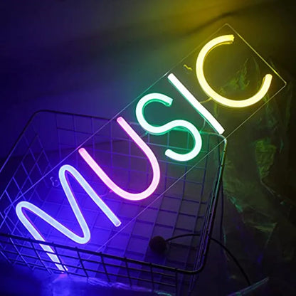 Letreiro de LED Musical USB 5V - Econômico