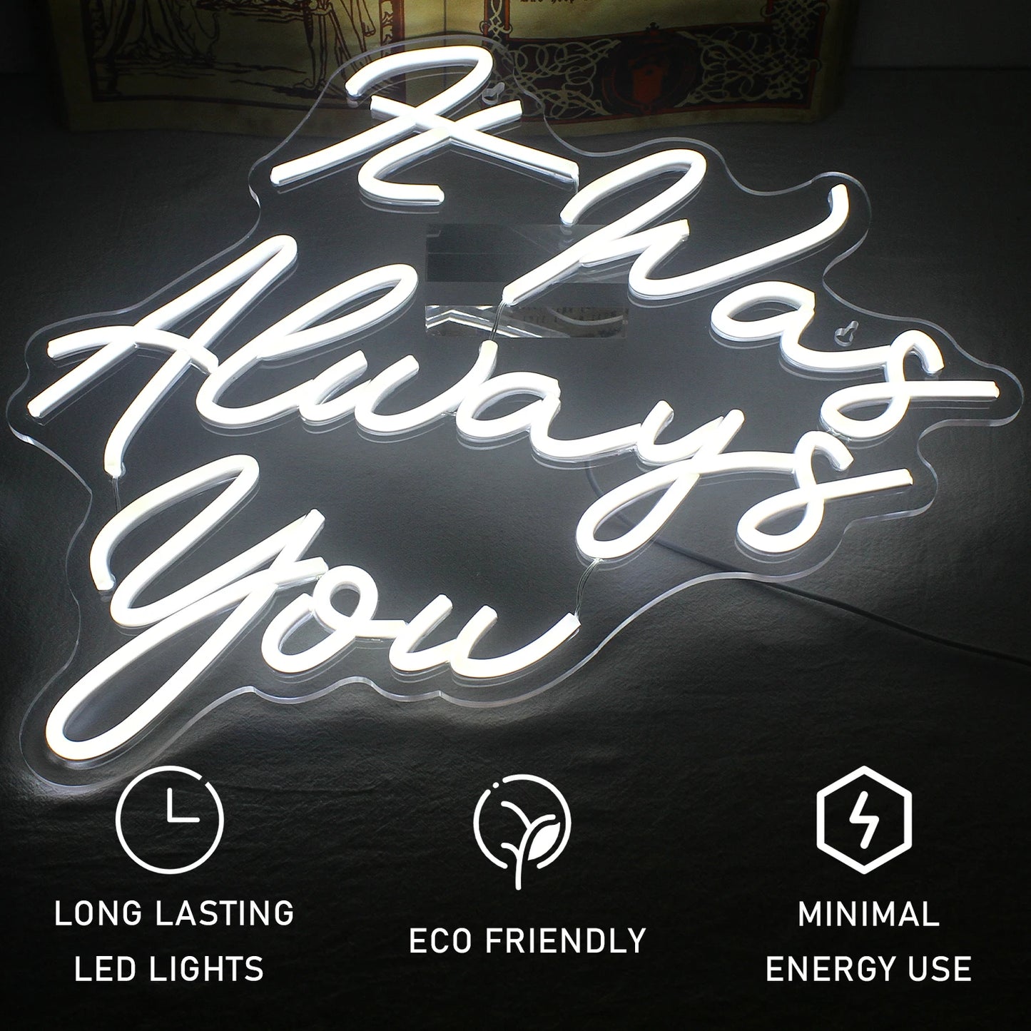 Foi Sempre Você 5V USB Letreiro de LED - Econômico