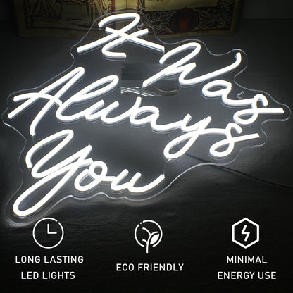 Foi Sempre Você 5V USB Letreiro de LED - Econômico