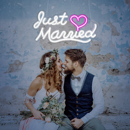 Just Married 5V USB LED Neon Sign - Budget Friendly