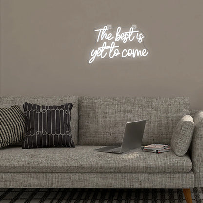 O Melhor Está por Vir Letreiro de LED USB 5V - Econômico