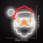 Cara do Pai Natal – letreiro de néon LED (5 V USB)