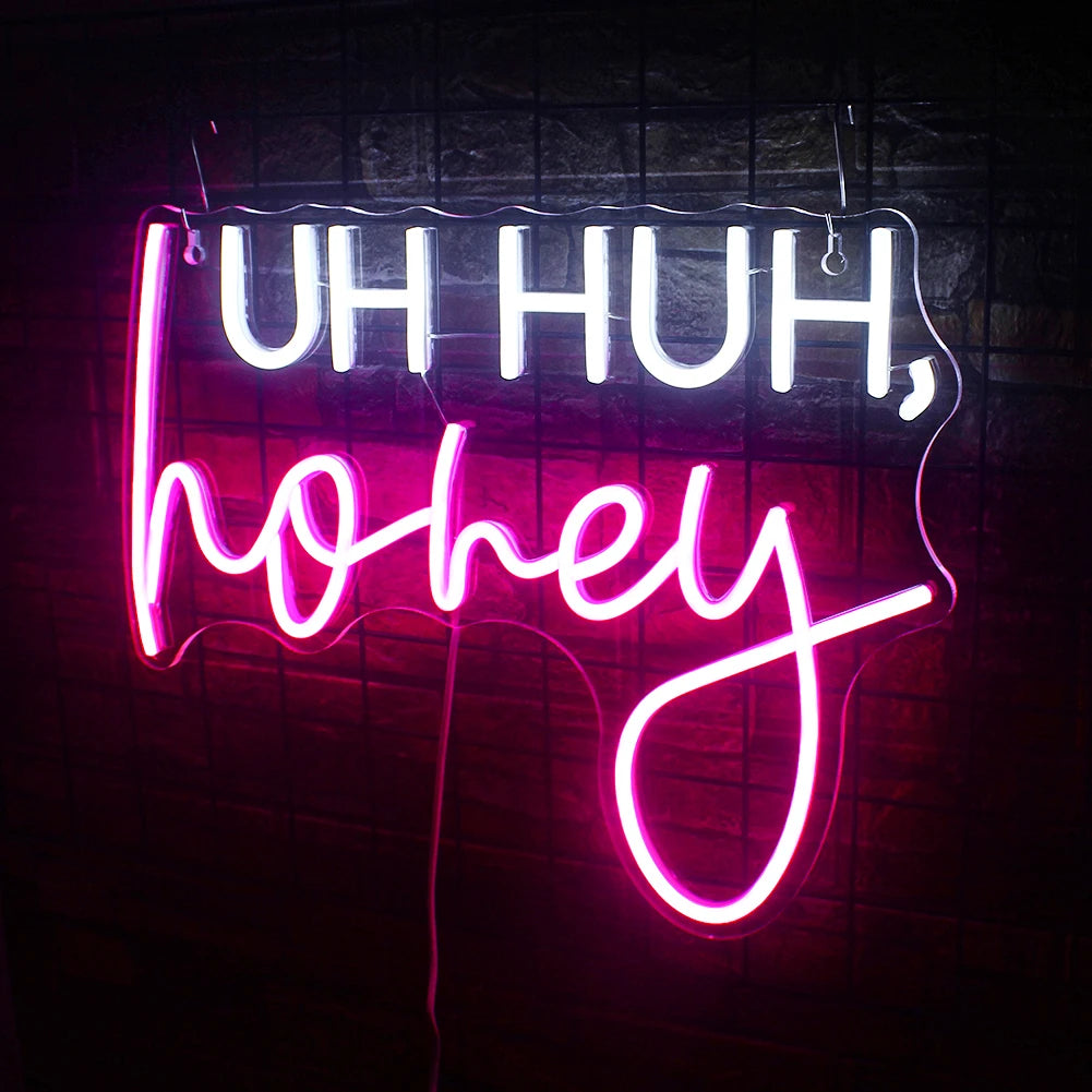Uh Huh, Honey – letreiro de néon LED (5 V USB)
