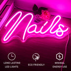 Letreiro de LED USB 5V para Unhas - Econômico