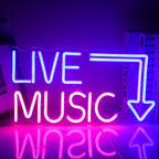 Motivos musicais predefinidos – letreiro de néon LED (5 V USB)