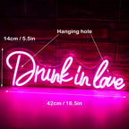 Drunk In Love 5V USB LED Neon Sign - Budget Friendly