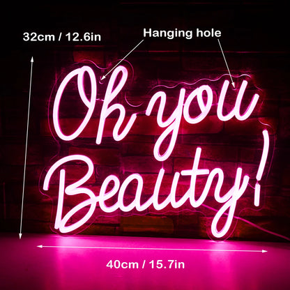 Oh You Beauty 5V USB Letreiro de LED - Econômico