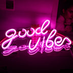 Good Vibes – letreiro de néon LED (5 V USB)