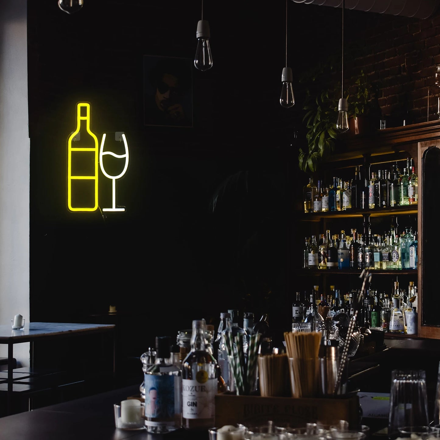 Champagne BAR 5V USB LED Neon Sign - Budget Friendly