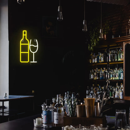 Champagne BAR 5V USB LED Neon Sign - Budget Friendly