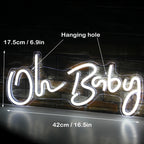 Oh Baby Letreiro de LED USB 5V - Econômico