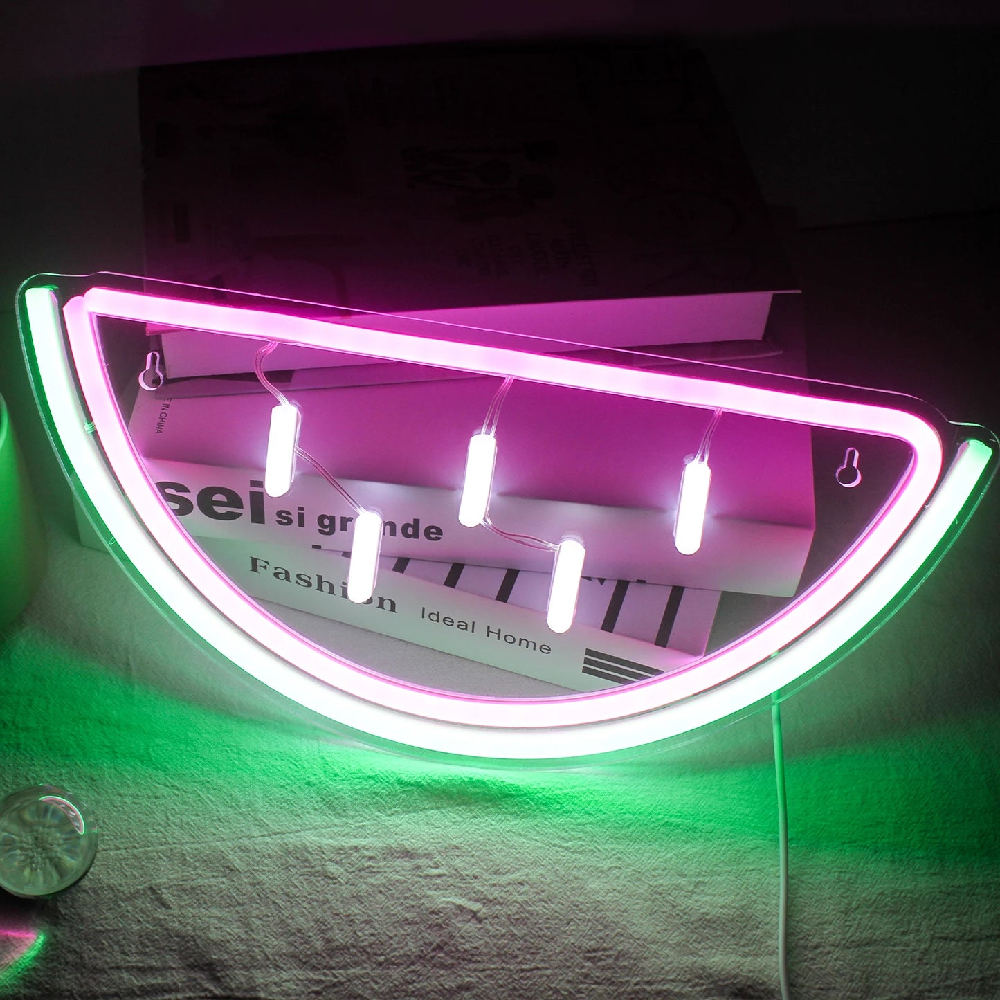 Letreiro de LED de Melancia 5V USB - Econômico