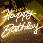 Happy Birthday – letreiro de néon LED (5 V USB)