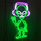 Letreiro de LED Alien Music 5V USB - Econômico