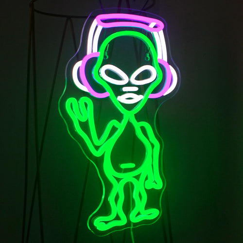 Letreiro de LED Alien Music 5V USB - Econômico