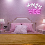 Don't Kill My Vibe – letreiro de néon LED (5 V USB)