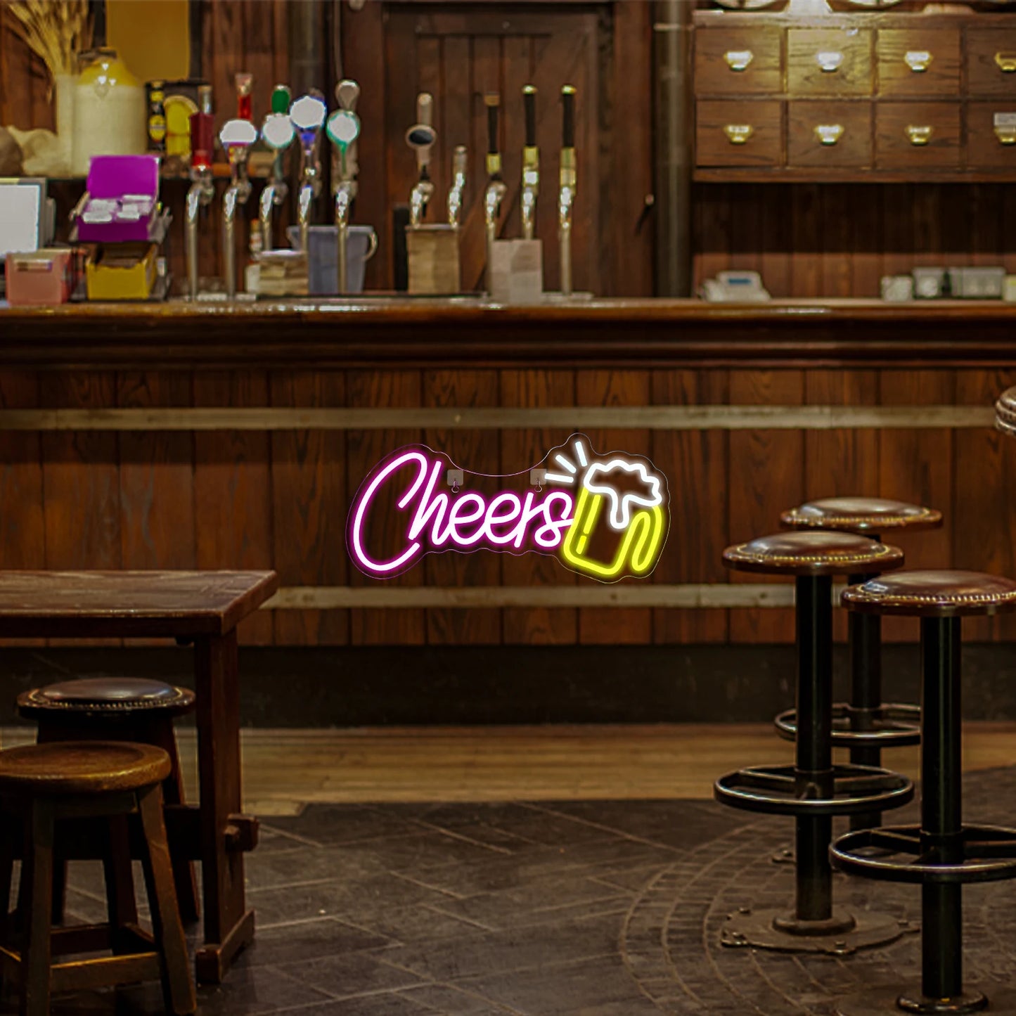 Letreiro de LED Cheers 5V USB - Econômico