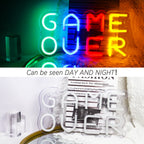 Game Over – letreiro de néon LED (5 V USB)