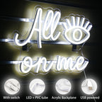 Todos os Olhos em Mim 5V USB Letreiro de LED - Econômico