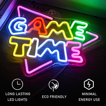 Game Time 5V USB LED Neon Sign - Budget Friendly