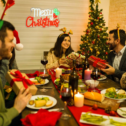 Letreiro de LED USB 5V "Feliz Natal" - Econômico
