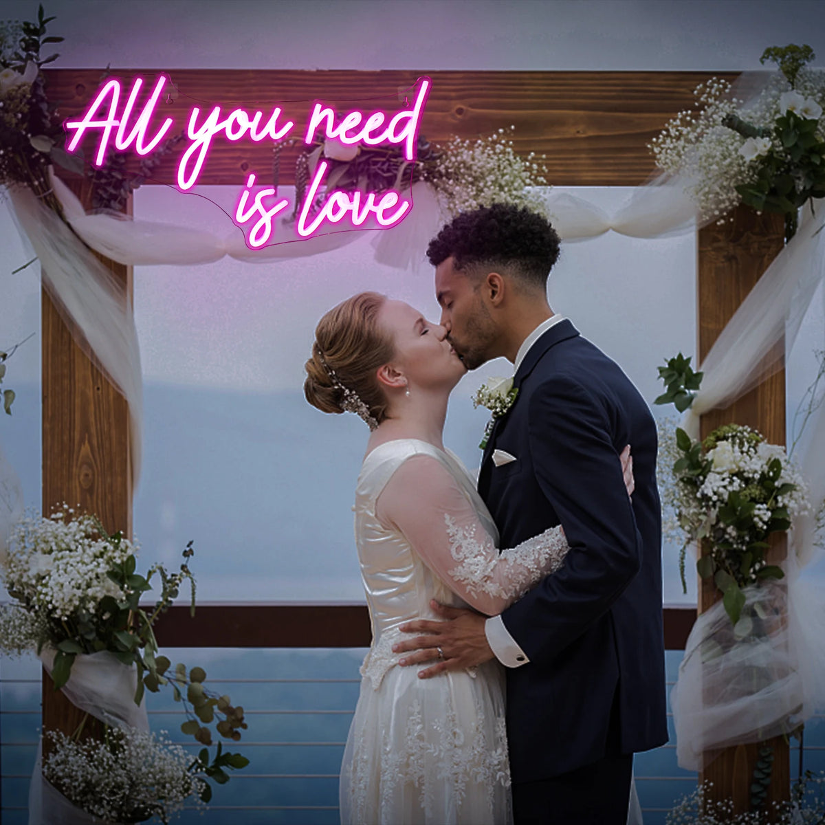 Tudo o Que Você Precisa é Amor Letreiro de LED 5V USB - Econômico