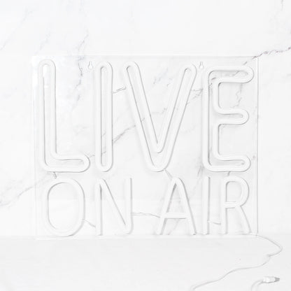 Letreiro de LED "Live On Air" 5V USB - Econômico