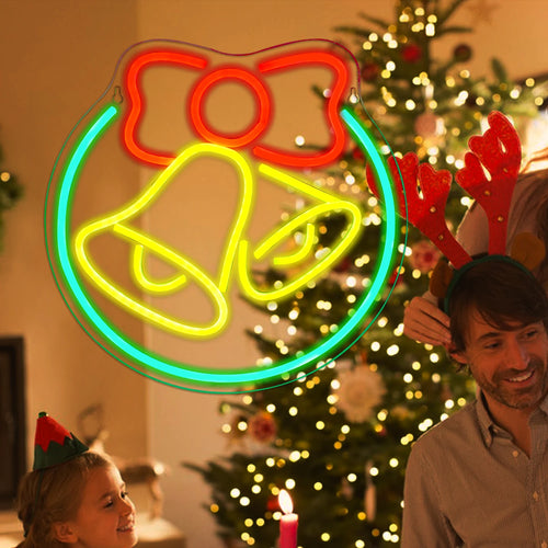 Sino de Natal – letreiro de néon LED (5 V USB)