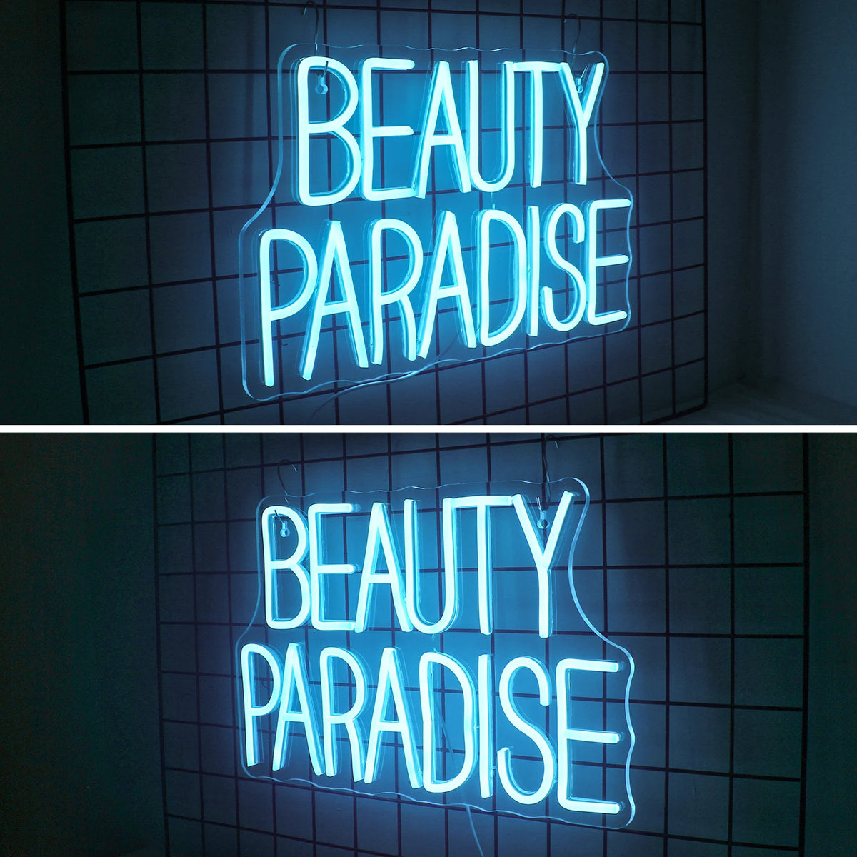 Beauty Paradise – reclame luminoso em néon LED (5 V USB)
