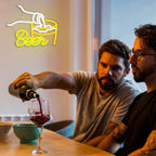 Beer – Cerveja a ser servida num copo – reclame luminoso em néon LED (5 V USB)
