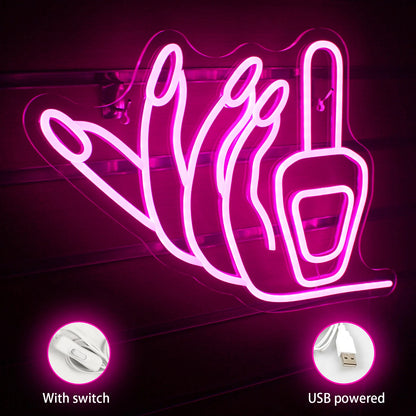 Letreiro de LED 5V USB para Unhas - Econômico