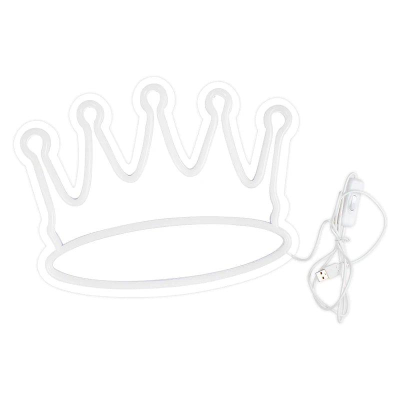 Forma de coroa – letreiro de néon LED (5 V USB)
