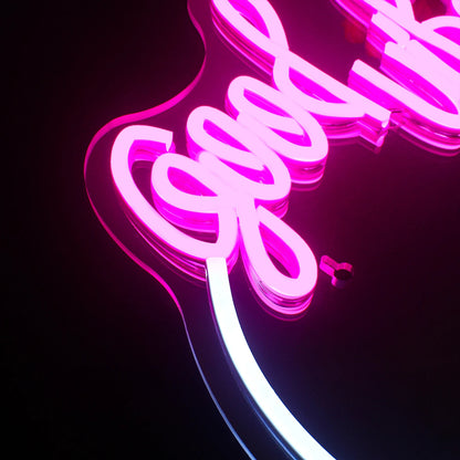 Espelho Good Vibes com Letreiro de LED USB 5V - Econômico