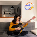 Live – Guitarra elétrica – letreiro de néon LED (5 V USB)