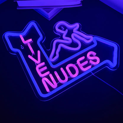 Live Nudes Girl 5V USB LED Neon Sign - Budget Friendly