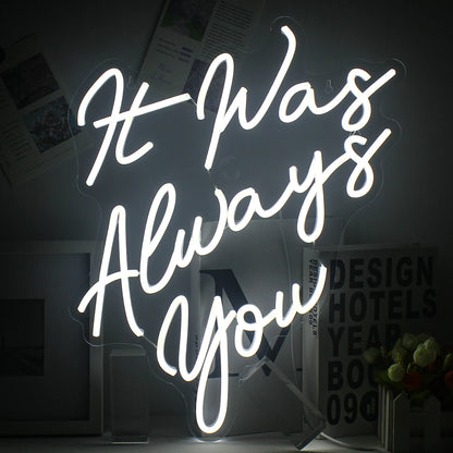 Foi Sempre Você 5V USB Letreiro de LED - Econômico