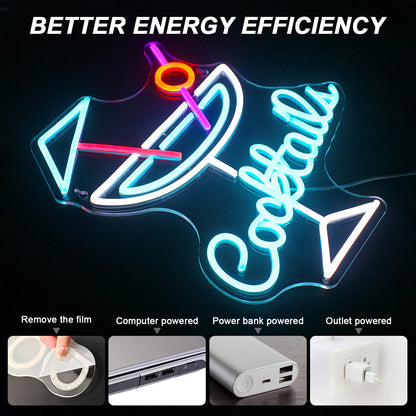 Placa de LED Cocktails 5V USB - Econômica