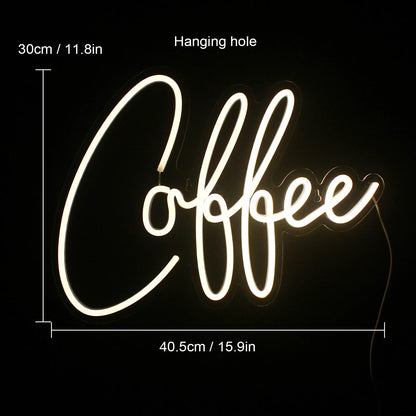 Coffee 5V USB LED Neon Sign - Budget Friendly
