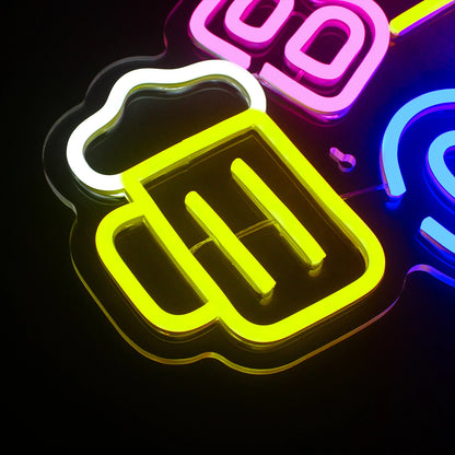 Letreiro de LED USB 5V Cerveja - Econômico