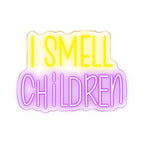 I Smell Children – Decoração para festa de Halloween – letreiro de néon LED (5 V USB)