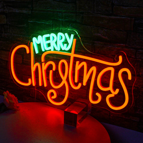 Merry Christmas – letreiro de néon LED (5 V USB)