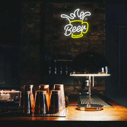 Letreiro de LED de Cerveja 5V USB - Econômico