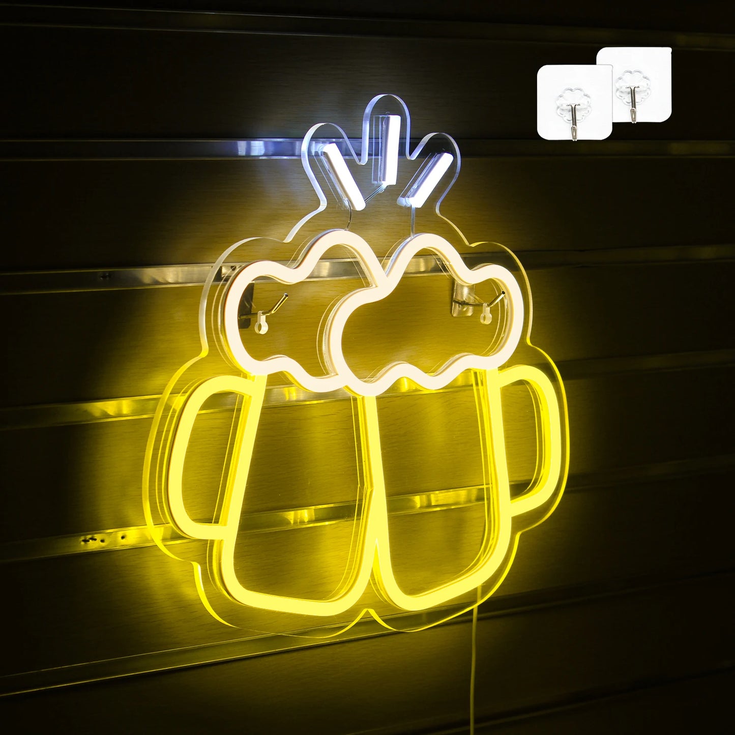 Letreiro de LED em Forma de Cerveja 5V USB - Econômico