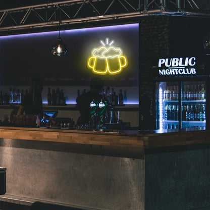 Letreiro de LED em Forma de Cerveja 5V USB - Econômico