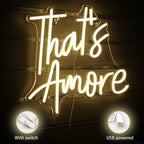 That's Amore 5V USB LED Neon Sign - Budget Friendly