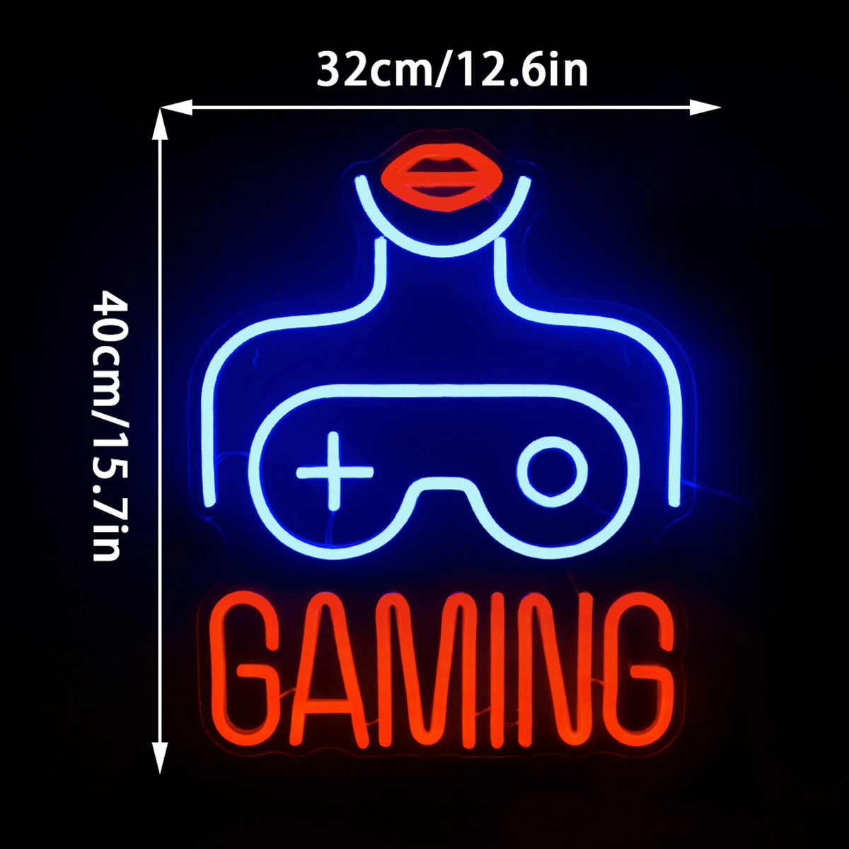 Letreiro de LED USB 5V para Gaming Feminino - Econômico